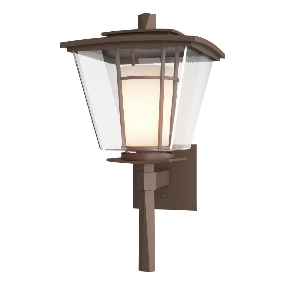 Hubbardton Forge - One Light Outdoor Wall Sconce - Beacon Hall - Coastal Bronze- Union Lighting Luminaires Decor