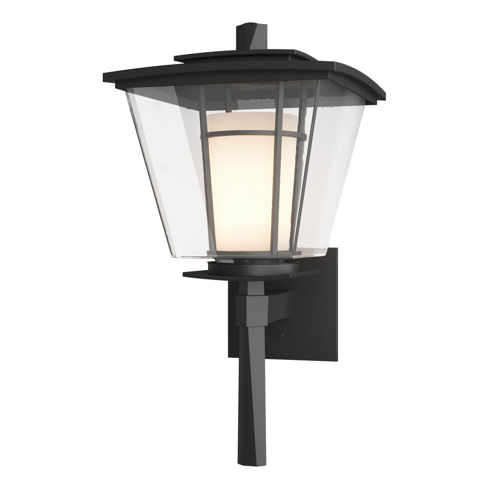 Hubbardton Forge - One Light Outdoor Wall Sconce - Beacon Hall - Coastal Black- Union Lighting Luminaires Decor