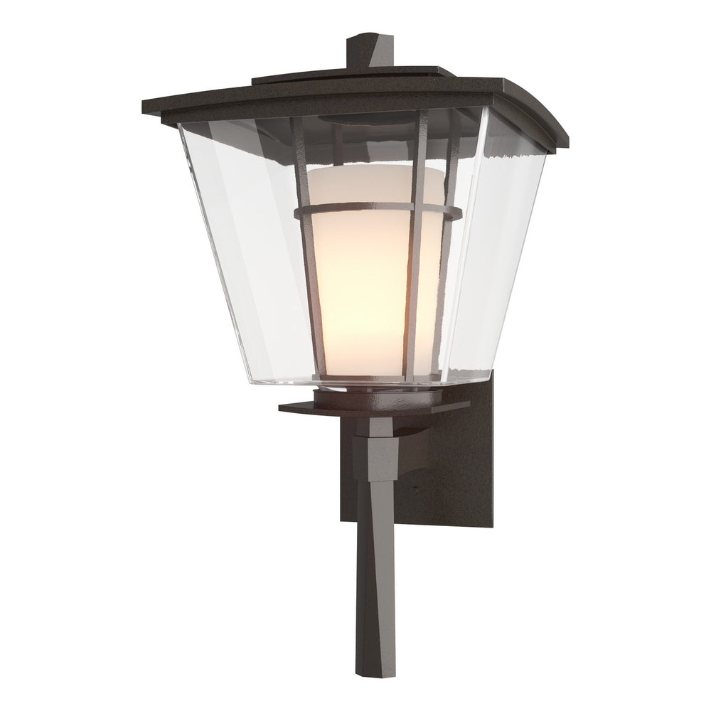 Hubbardton Forge - One Light Outdoor Wall Sconce - Beacon Hall - Coastal Oil Rubbed Bronze- Union Lighting Luminaires Decor