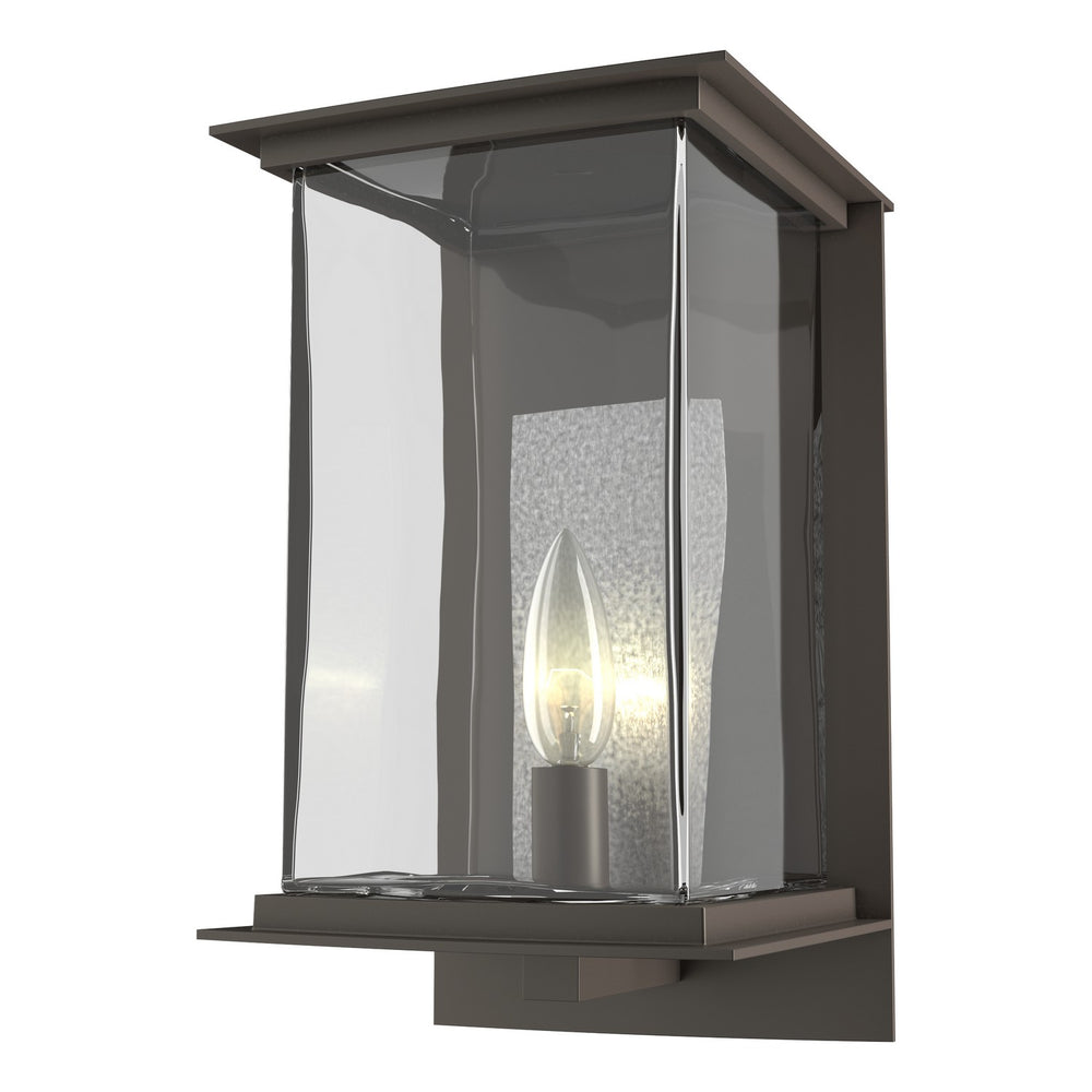 Hubbardton Forge - One Light Outdoor Wall Sconce - Kingston - Coastal Dark Smoke- Union Lighting Luminaires Decor