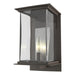 Hubbardton Forge - One Light Outdoor Wall Sconce - Kingston - Coastal Dark Smoke- Union Lighting Luminaires Decor