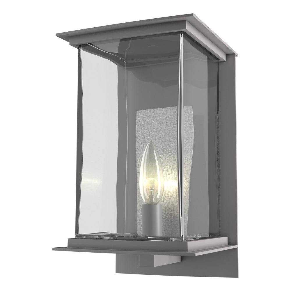 Hubbardton Forge - One Light Outdoor Wall Sconce - Kingston - Coastal Burnished Steel- Union Lighting Luminaires Decor