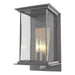 Hubbardton Forge - One Light Outdoor Wall Sconce - Kingston - Coastal Burnished Steel- Union Lighting Luminaires Decor