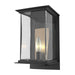 Hubbardton Forge - One Light Outdoor Wall Sconce - Kingston - Coastal Black- Union Lighting Luminaires Decor