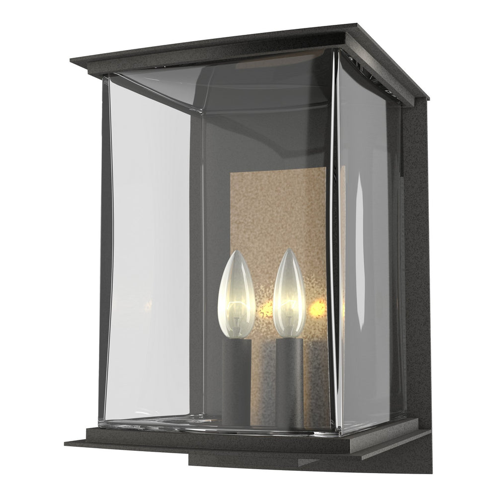Hubbardton Forge - Two Light Outdoor Wall Sconce - Kingston - Coastal Natural Iron- Union Lighting Luminaires Decor