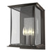 Hubbardton Forge - Two Light Outdoor Wall Sconce - Kingston - Coastal Dark Smoke- Union Lighting Luminaires Decor