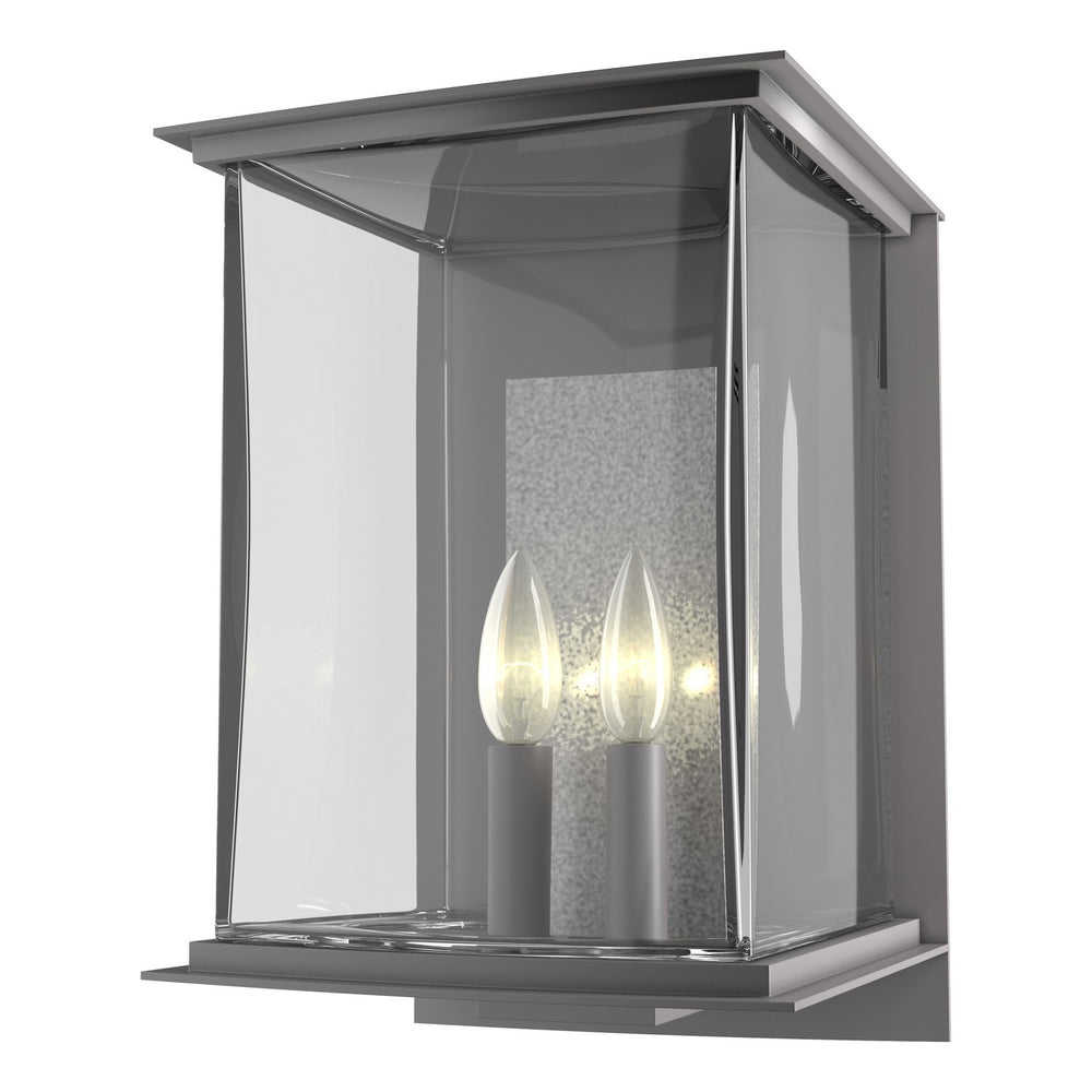 Hubbardton Forge - Two Light Outdoor Wall Sconce - Kingston - Coastal Burnished Steel- Union Lighting Luminaires Decor