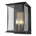 Hubbardton Forge - Two Light Outdoor Wall Sconce - Kingston - Coastal Black- Union Lighting Luminaires Decor