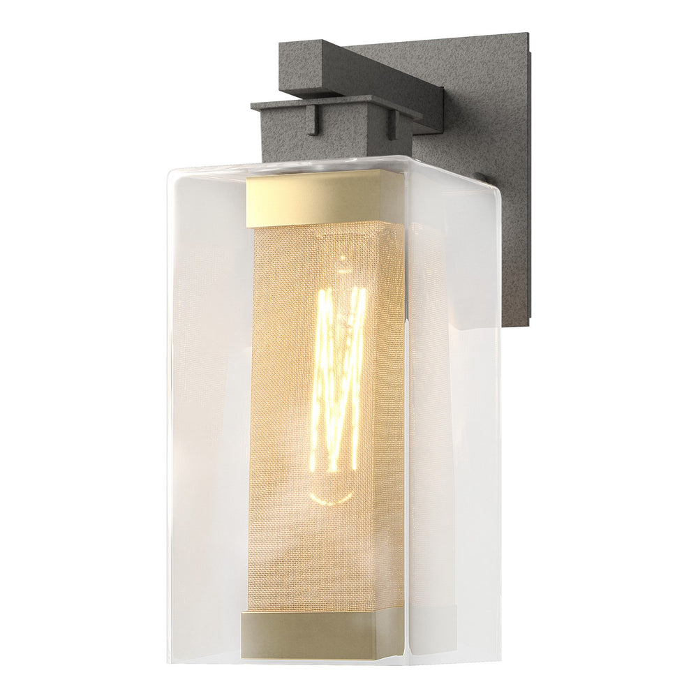 Hubbardton Forge - One Light Outdoor Wall Sconce - Polaris - Coastal Natural Iron- Union Lighting Luminaires Decor