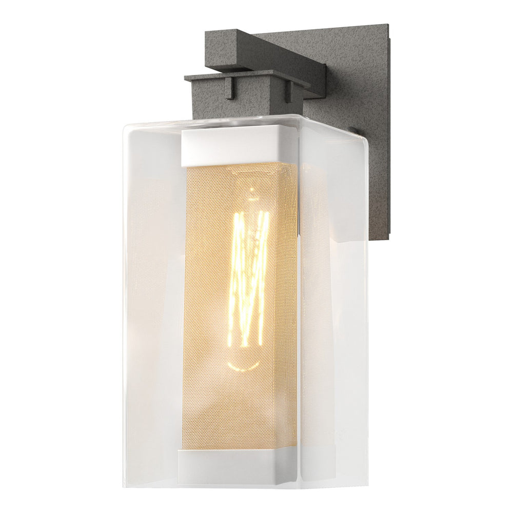 Hubbardton Forge - One Light Outdoor Wall Sconce - Polaris - Coastal Natural Iron- Union Lighting Luminaires Decor