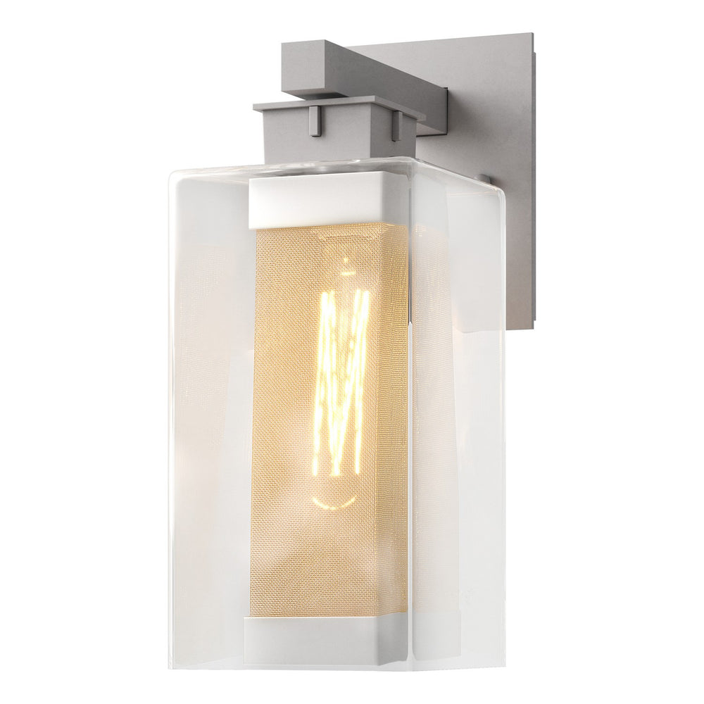 Hubbardton Forge - One Light Outdoor Wall Sconce - Polaris - Coastal Burnished Steel- Union Lighting Luminaires Decor