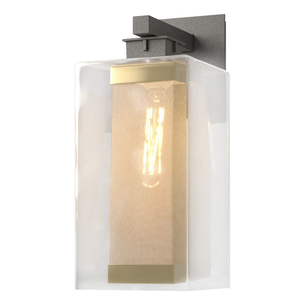 Hubbardton Forge - One Light Outdoor Wall Sconce - Polaris - Coastal Natural Iron- Union Lighting Luminaires Decor