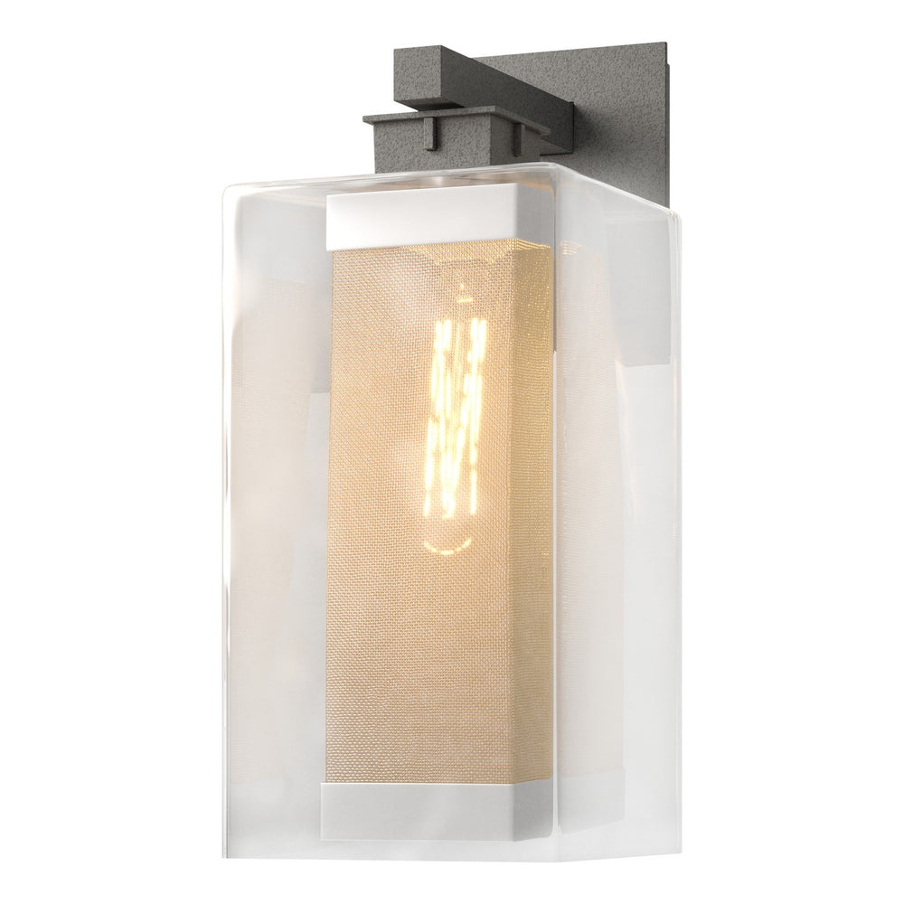 Hubbardton Forge - One Light Outdoor Wall Sconce - Polaris - Coastal Natural Iron- Union Lighting Luminaires Decor