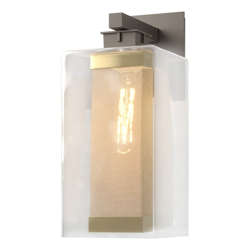 Hubbardton Forge - One Light Outdoor Wall Sconce - Polaris - Coastal Dark Smoke- Union Lighting Luminaires Decor