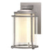 Hubbardton Forge - One Light Outdoor Wall Sconce - Meridian - Coastal Burnished Steel- Union Lighting Luminaires Decor