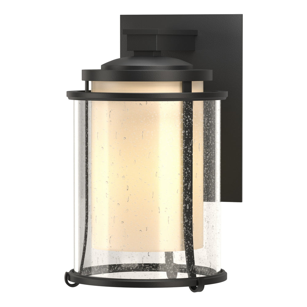 Hubbardton Forge - One Light Outdoor Wall Sconce - Meridian - Coastal Black- Union Lighting Luminaires Decor