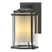 Hubbardton Forge - One Light Outdoor Wall Sconce - Meridian - Coastal Natural Iron- Union Lighting Luminaires Decor
