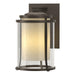 Hubbardton Forge - One Light Outdoor Wall Sconce - Meridian - Coastal Dark Smoke- Union Lighting Luminaires Decor