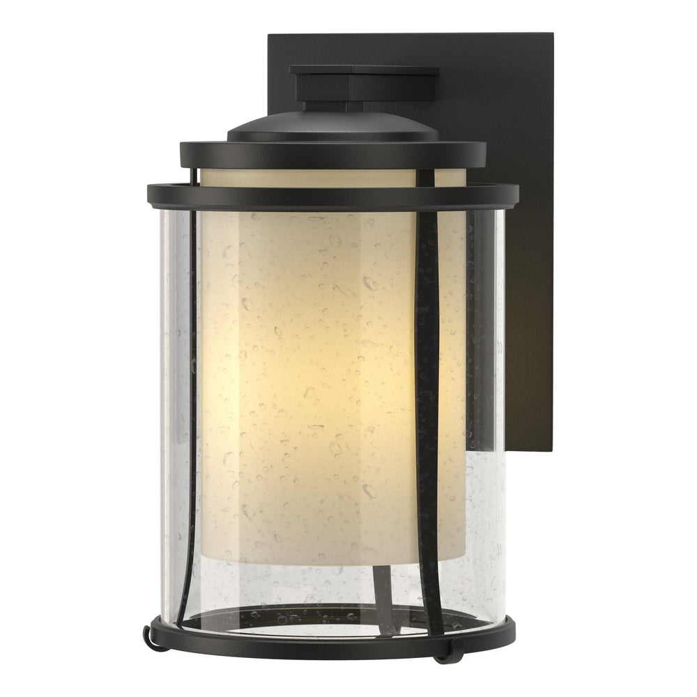 Hubbardton Forge - One Light Outdoor Wall Sconce - Meridian - Coastal Black- Union Lighting Luminaires Decor