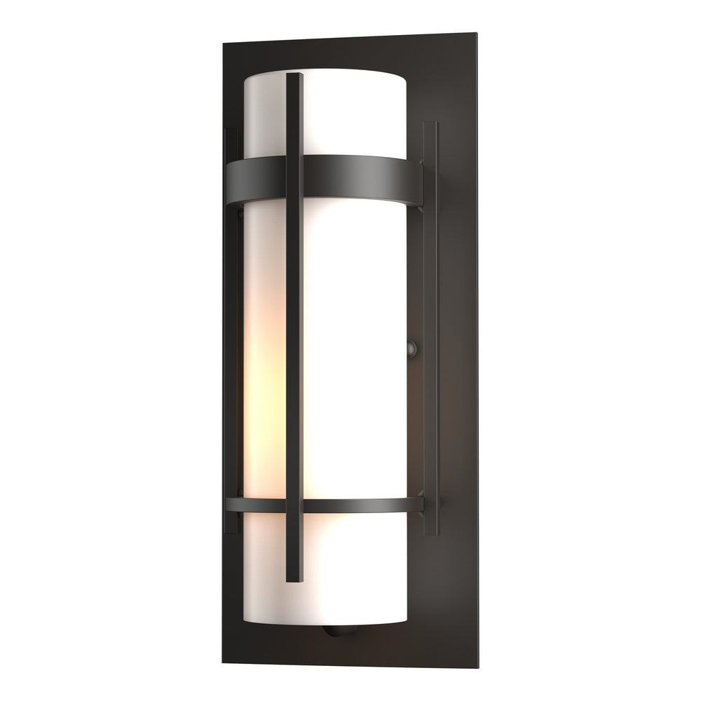 Hubbardton Forge - One Light Outdoor Wall Sconce - Banded - Coastal Oil Rubbed Bronze- Union Lighting Luminaires Decor