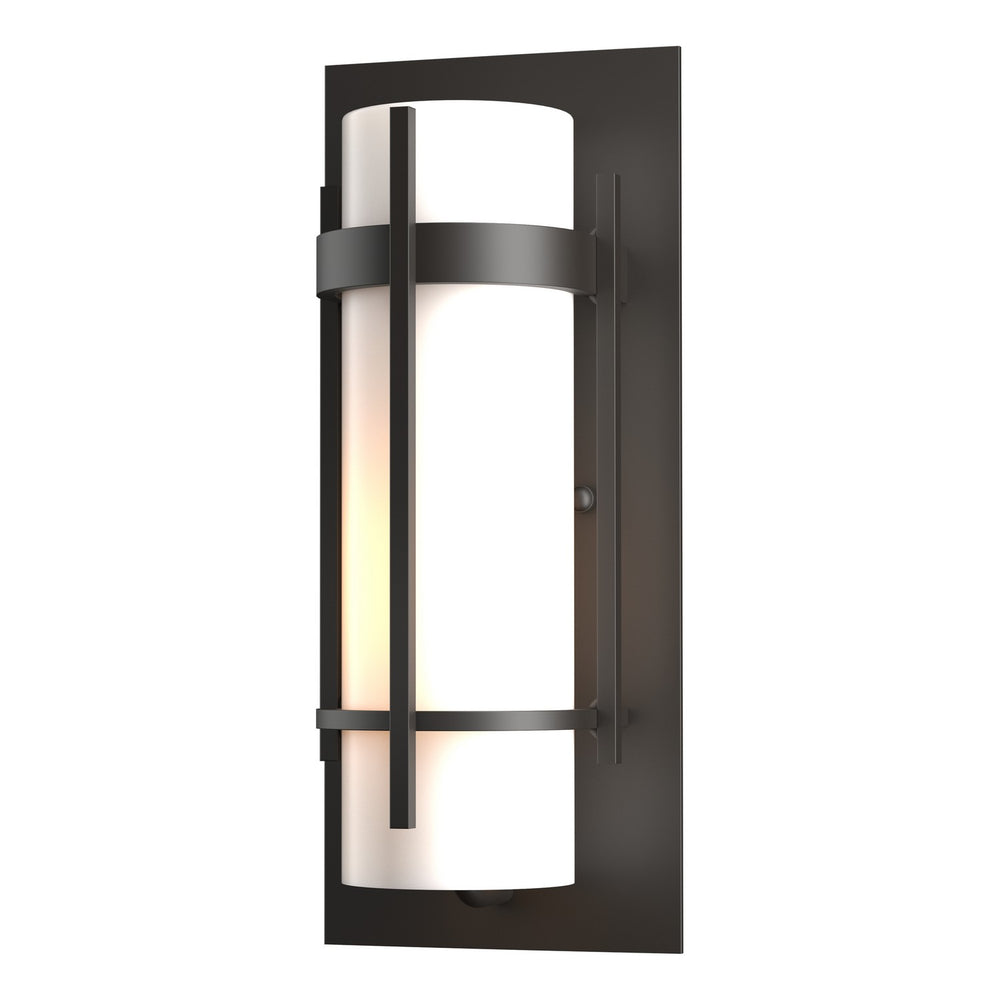 Hubbardton Forge - One Light Outdoor Wall Sconce - Banded - Coastal Oil Rubbed Bronze- Union Lighting Luminaires Decor