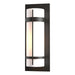 Hubbardton Forge - One Light Outdoor Wall Sconce - Banded - Coastal Oil Rubbed Bronze- Union Lighting Luminaires Decor