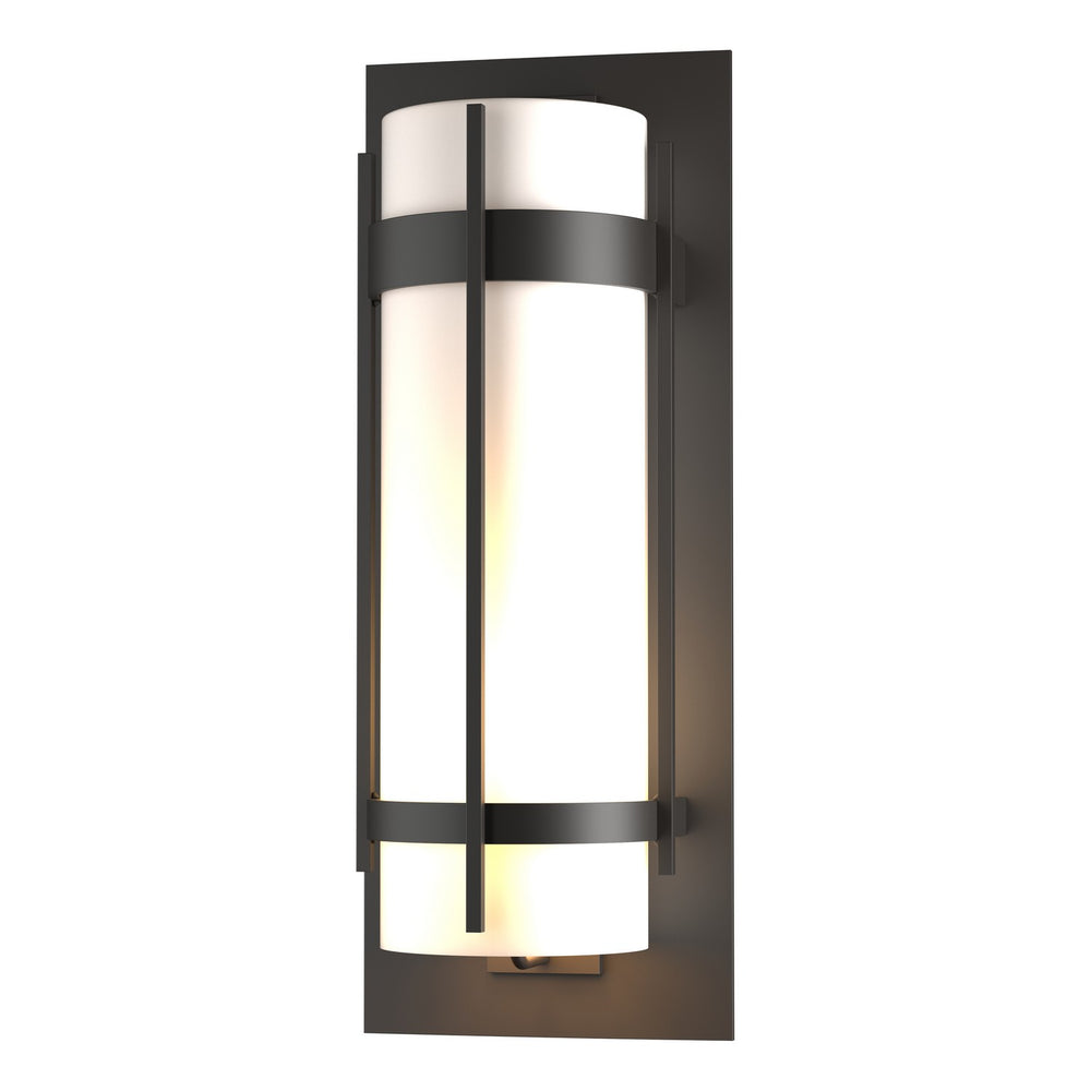 Hubbardton Forge - One Light Outdoor Wall Sconce - Banded - Coastal Oil Rubbed Bronze- Union Lighting Luminaires Decor