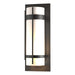 Hubbardton Forge - One Light Outdoor Wall Sconce - Banded - Coastal Oil Rubbed Bronze- Union Lighting Luminaires Decor