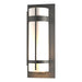 Hubbardton Forge - One Light Outdoor Wall Sconce - Banded - Coastal Natural Iron- Union Lighting Luminaires Decor