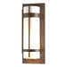 Hubbardton Forge - One Light Outdoor Wall Sconce - Banded - Coastal Bronze- Union Lighting Luminaires Decor