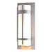Hubbardton Forge - One Light Outdoor Wall Sconce - Banded - Coastal Burnished Steel- Union Lighting Luminaires Decor
