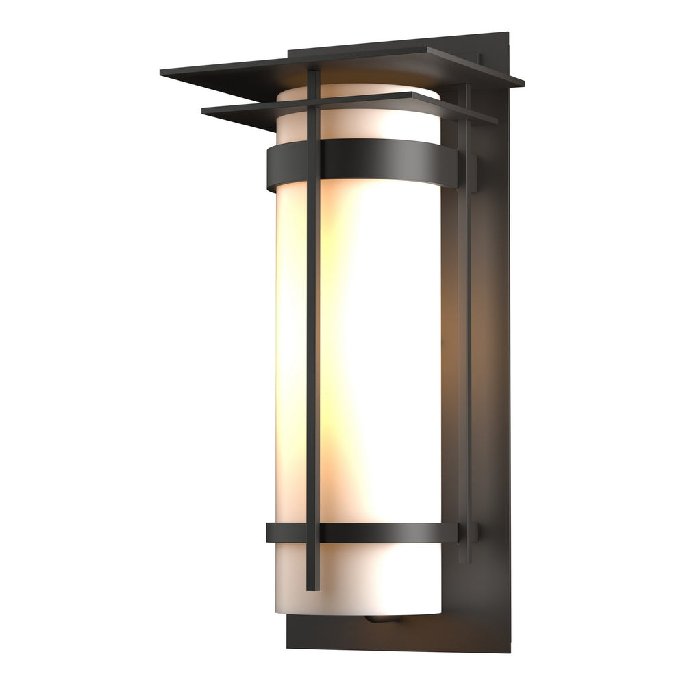 Hubbardton Forge - One Light Outdoor Wall Sconce - Banded - Coastal Oil Rubbed Bronze- Union Lighting Luminaires Decor