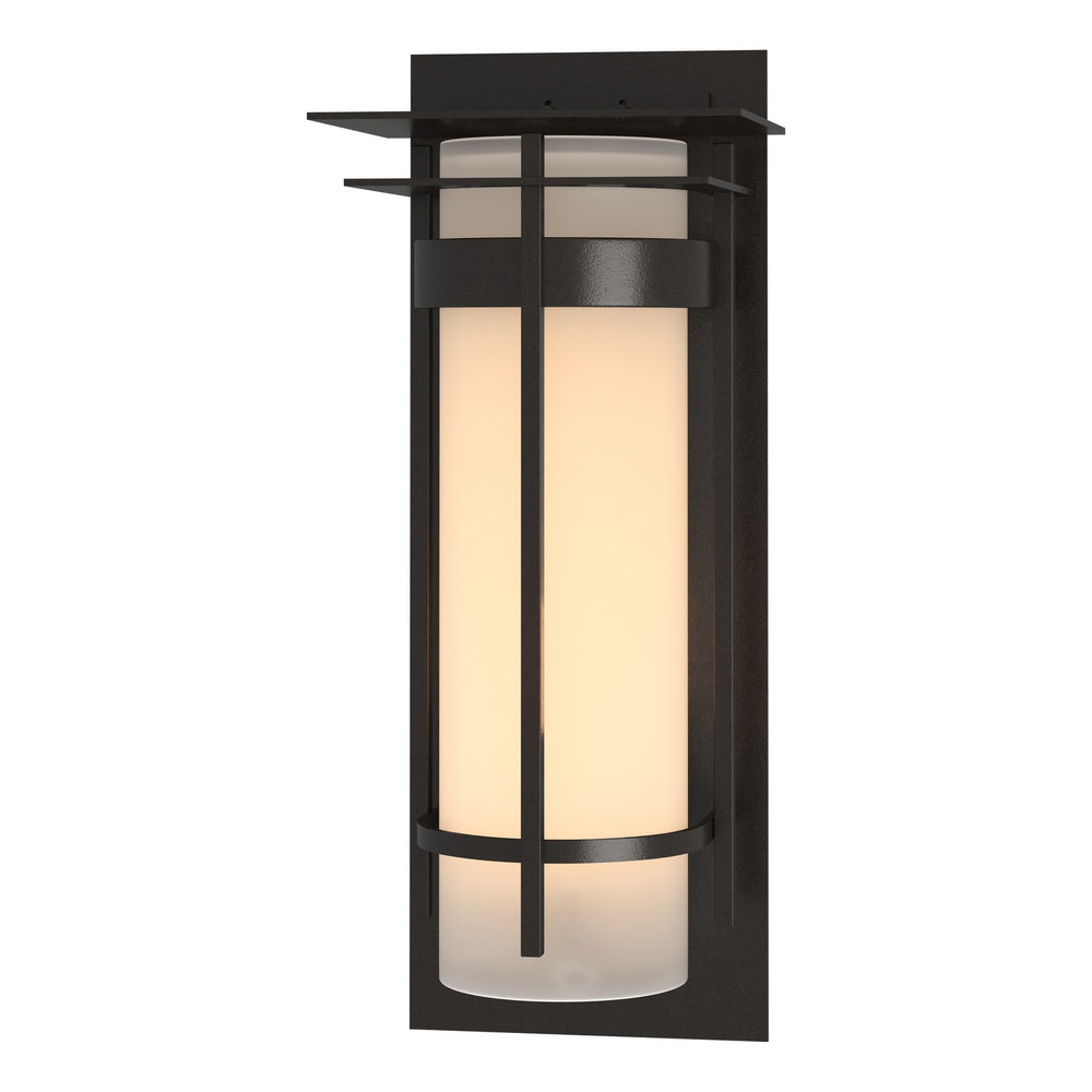 Hubbardton Forge - One Light Outdoor Wall Sconce - Banded - Coastal Oil Rubbed Bronze- Union Lighting Luminaires Decor