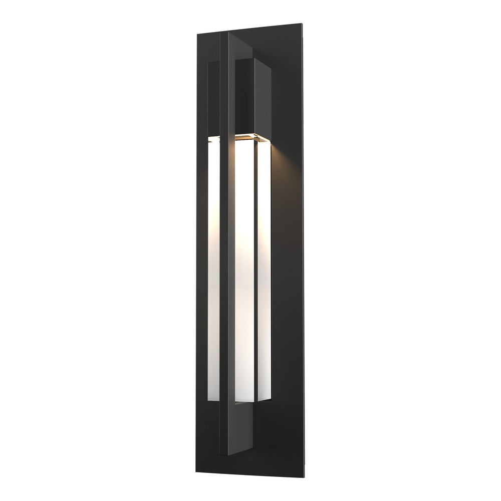 Hubbardton Forge - One Light Outdoor Wall Sconce - Axis - Coastal Black- Union Lighting Luminaires Decor