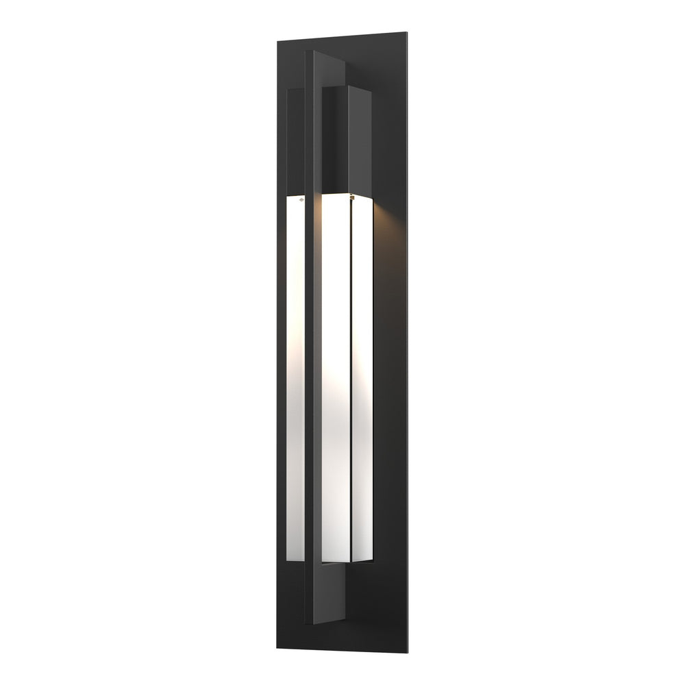 Hubbardton Forge - One Light Outdoor Wall Sconce - Axis - Coastal Black- Union Lighting Luminaires Decor