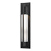 Hubbardton Forge - One Light Outdoor Wall Sconce - Axis - Coastal Black- Union Lighting Luminaires Decor