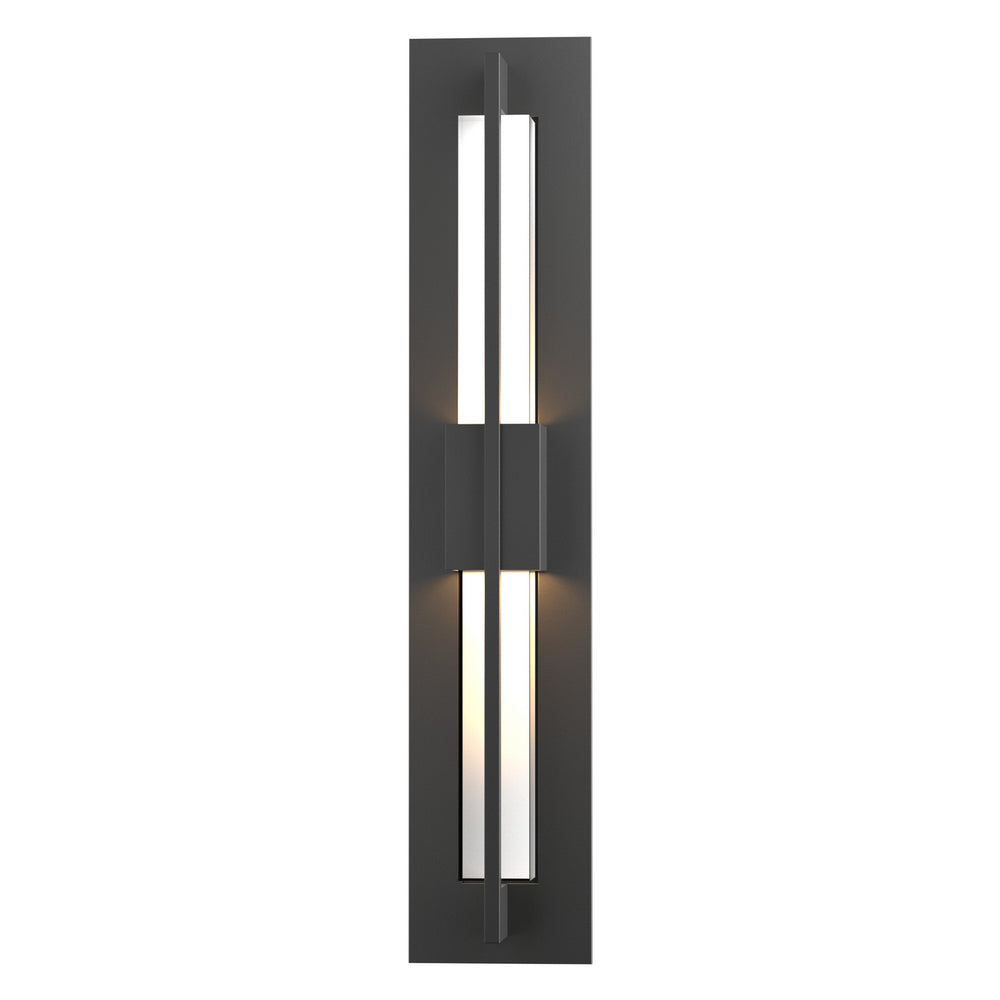 Hubbardton Forge - LED Outdoor Wall Sconce - Axis - Coastal Black- Union Lighting Luminaires Decor
