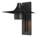 Hubbardton Forge - One Light Outdoor Wall Sconce - Hood - Coastal Black- Union Lighting Luminaires Decor