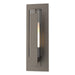 Hubbardton Forge - One Light Outdoor Wall Sconce - Vertical Bar - Coastal Dark Smoke- Union Lighting Luminaires Decor
