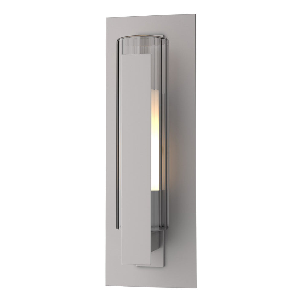 Hubbardton Forge - One Light Outdoor Wall Sconce - Vertical Bar - Coastal Burnished Steel- Union Lighting Luminaires Decor