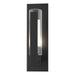 Hubbardton Forge - One Light Outdoor Wall Sconce - Vertical Bar - Coastal Black- Union Lighting Luminaires Decor