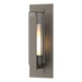 Hubbardton Forge - One Light Outdoor Wall Sconce - Vertical Bar - Coastal Dark Smoke- Union Lighting Luminaires Decor