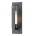 Hubbardton Forge - One Light Outdoor Wall Sconce - Vertical Bar - Coastal Black- Union Lighting Luminaires Decor