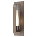 Hubbardton Forge - One Light Outdoor Wall Sconce - Vertical Bar - Coastal Bronze- Union Lighting Luminaires Decor