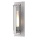 Hubbardton Forge - One Light Outdoor Wall Sconce - Vertical Bar - Coastal Burnished Steel- Union Lighting Luminaires Decor