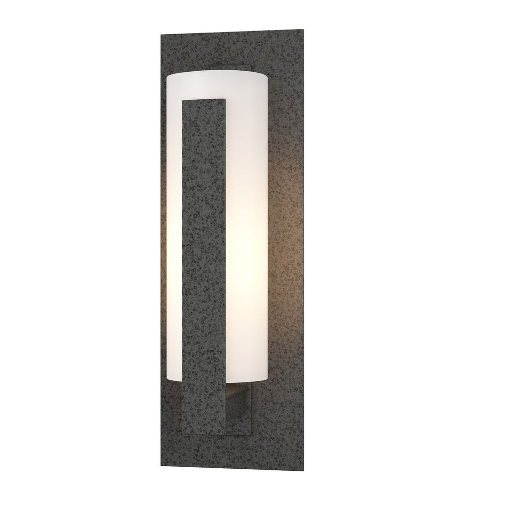 Hubbardton Forge - One Light Outdoor Wall Sconce - Vertical Bar - Coastal Natural Iron- Union Lighting Luminaires Decor