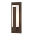 Hubbardton Forge - One Light Outdoor Wall Sconce - Vertical Bar - Coastal Bronze- Union Lighting Luminaires Decor