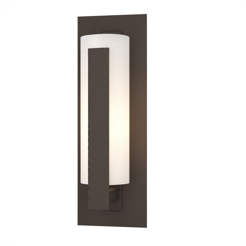 Hubbardton Forge - One Light Outdoor Wall Sconce - Vertical Bar - Coastal Dark Smoke- Union Lighting Luminaires Decor