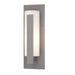 Hubbardton Forge - One Light Outdoor Wall Sconce - Vertical Bar - Coastal Burnished Steel- Union Lighting Luminaires Decor