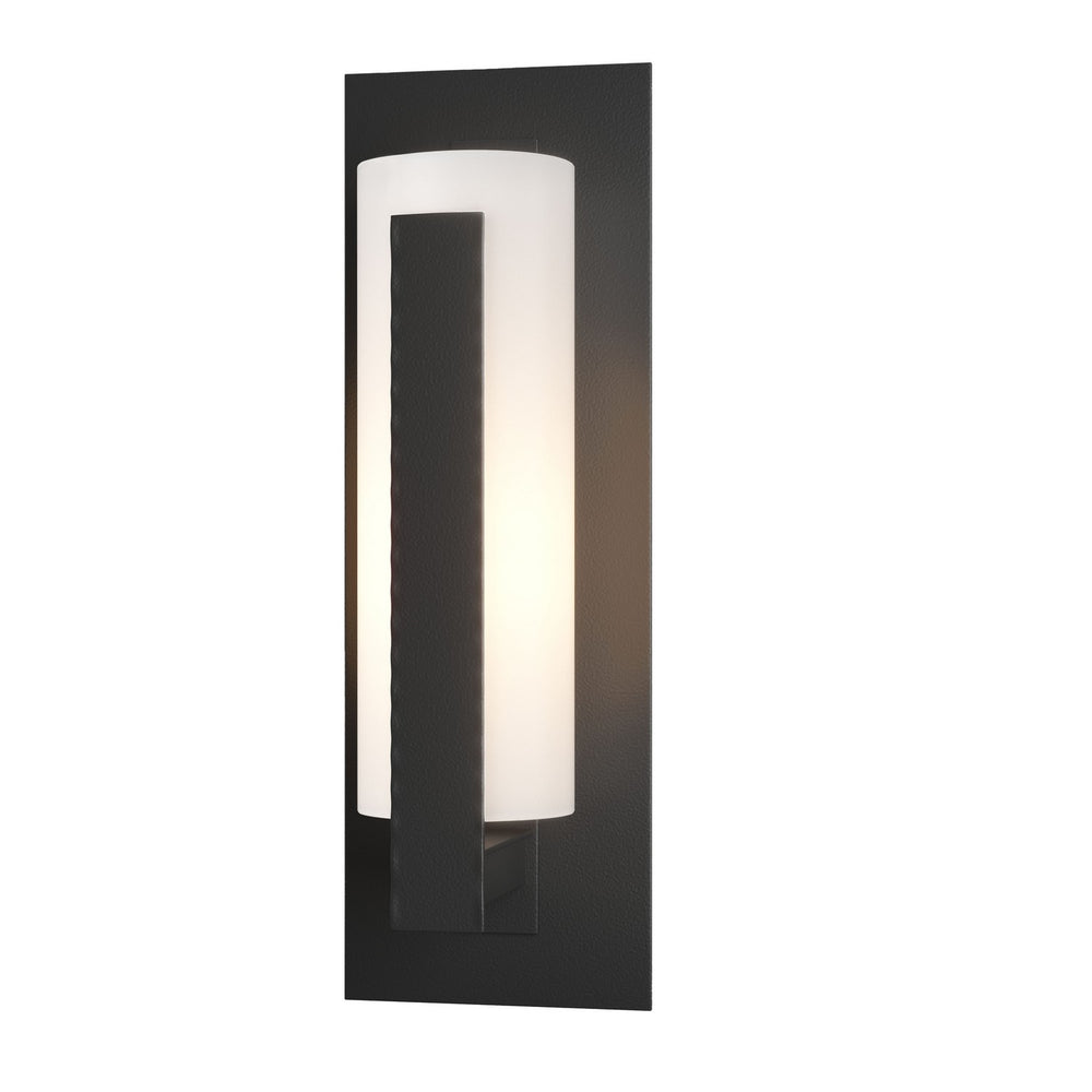 Hubbardton Forge - One Light Outdoor Wall Sconce - Vertical Bar - Coastal Black- Union Lighting Luminaires Decor
